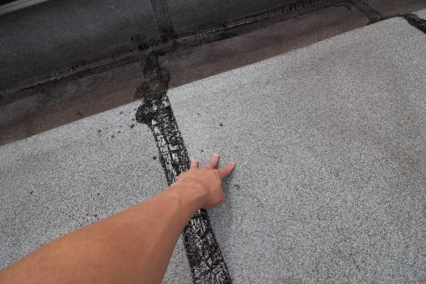 アスファルトの防水工事